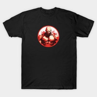 Zangief from Street Fighter - Circular Design T-Shirt